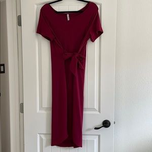 Piphany size large burgundy dress